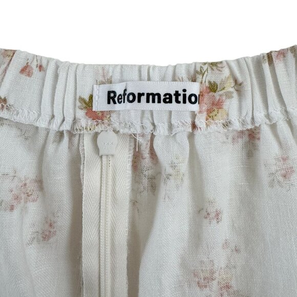 Reformation Floral Mini Dress Off the Shoulders - Picture 6 of 7